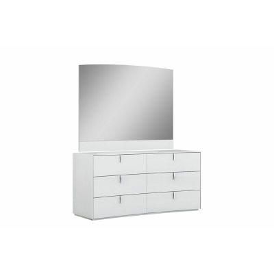 Nova Modern White Bedroom Set High Quality Dresser with 6 Drawers