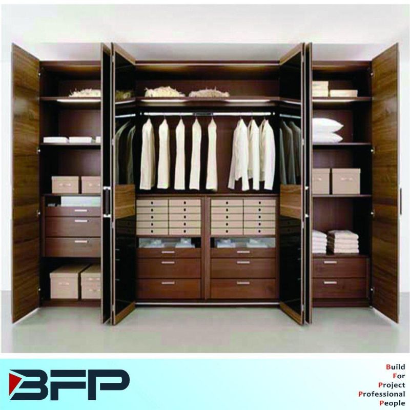 Modern Sliding Door Wooden Wardrobes Bedroom Furniture