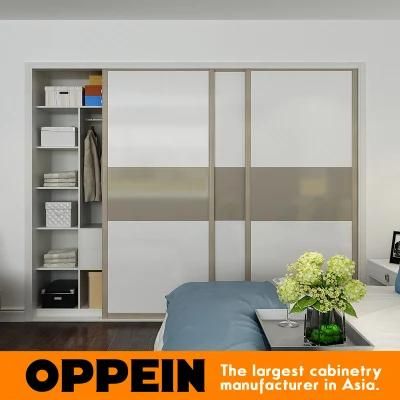 Oppein Modern Glossy Lacquer 3 Doors Sliding Wooden Wardrobe (YG16-L01)