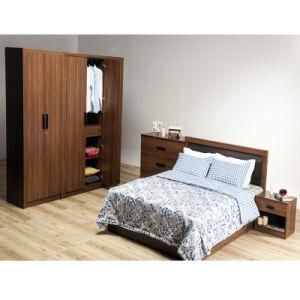 Espresso Home Furniture Modern Style Frosted Sliding Door Closets Wardrobe