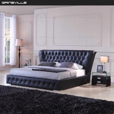 Classical Style King Size Bed for Bedroom Furniture with Crystal Button Gc1632
