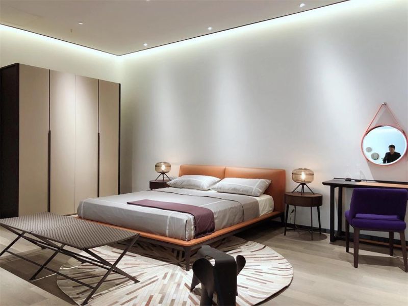 Chinese Concise Home Fty Supply Modern Bedroom Furniture 4 Door Wardrobe Flat Door Wardrobe