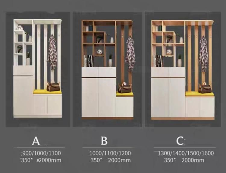 Modern Decoration Cabinet Wine Cabinet Foyer Storage Cabinet Double-Sided Screen Cabinet with Shelf