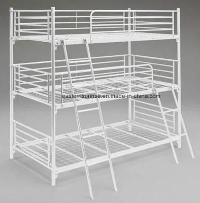 Factory Wholesale Metal Triple Layer Double Bed for Kids Adults