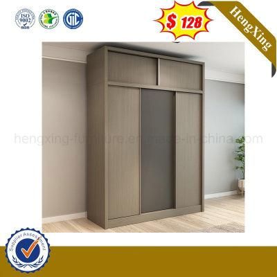 Fashion Grey Color Bedroom Furniture Melamine Laminated Wooden Closet Cabinet (HX-8ND9254)