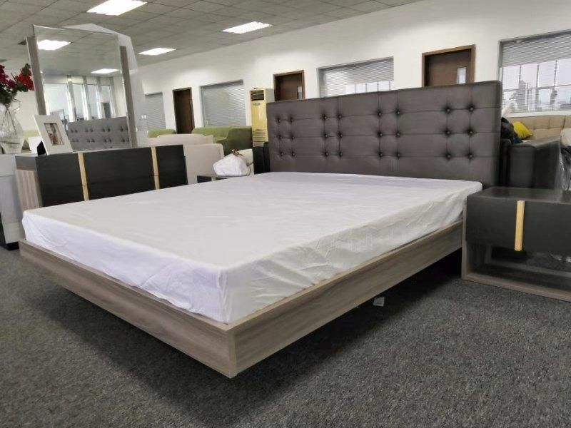Economic Home Use Furniture King Bed 4 Piece Bedroom Furniture Set