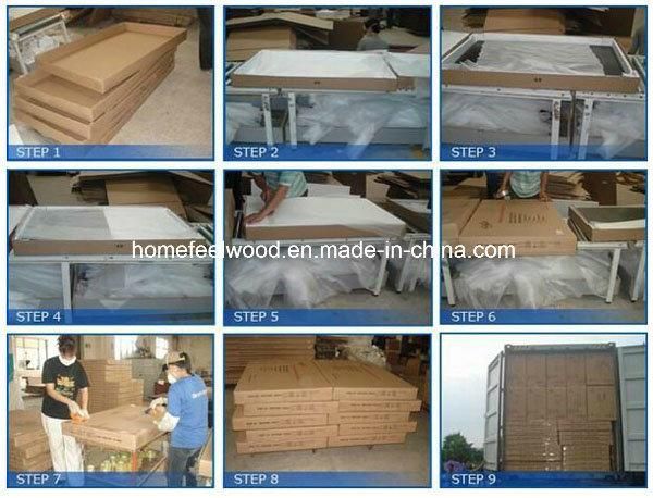 Chinese Factory Direct Modern Design Home Bedroom Wooden Furniture Set (HF-WC018)