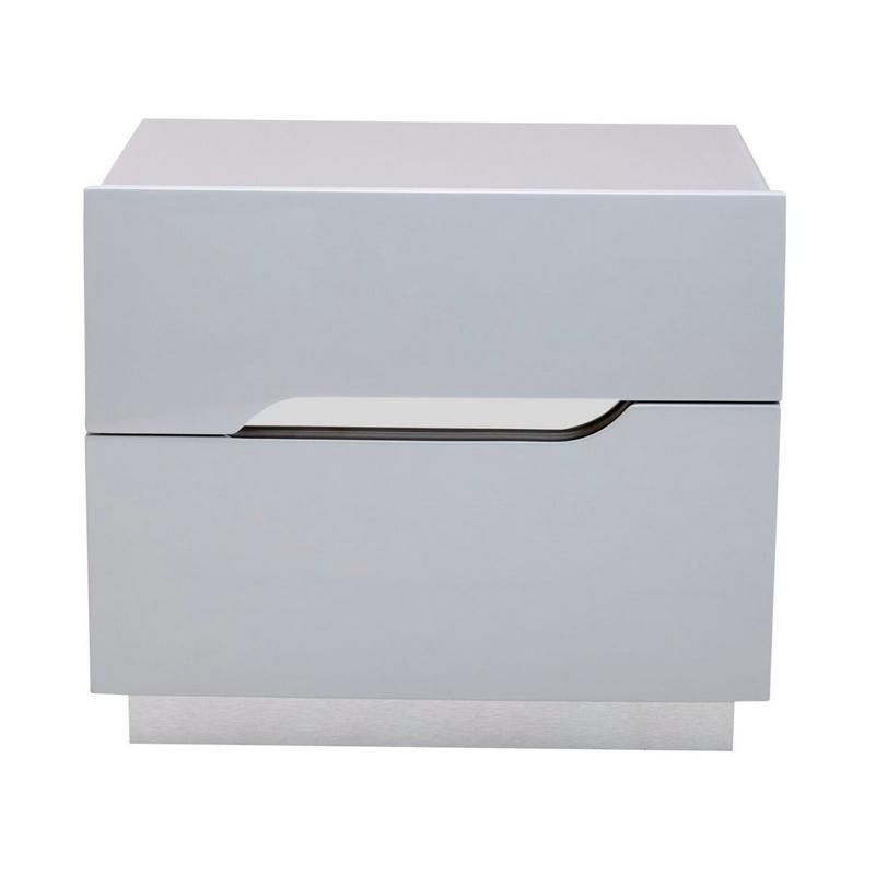 Nova Modern Nordic French Style Antique White Chest Cabinet 2 Drawer Bedside Table