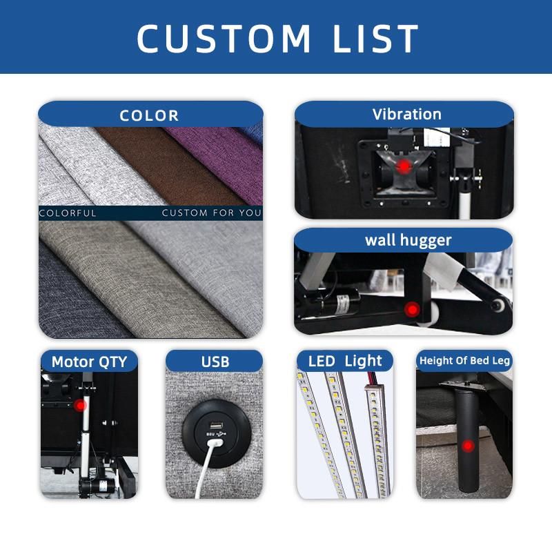 Home Furniture Manufacturers Economic Electric Adjustable Bed Spring Base