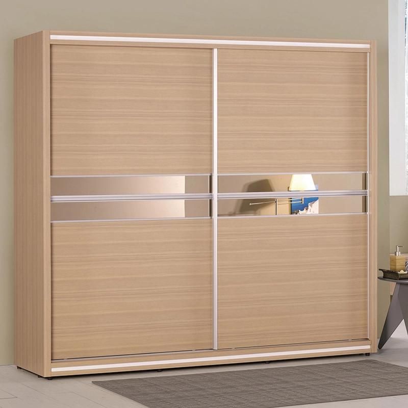 Wooden Mirror Sliding Wardrobe 20DC006 Home Hotel Furniture Wardrobe