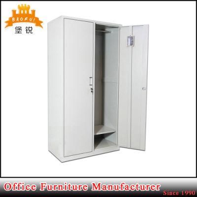 Steel 2 Door Office Metal Storage Clothes Wardrobe