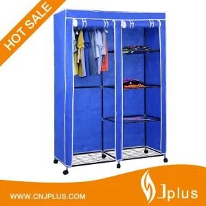 Jp-125fabw Space Saving Home Storage Foldable Rolling Non Woven Wardrobe