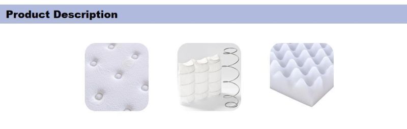 Home Bed Queen Size Furniture Pocket Convoluted Foam Spring Mattress