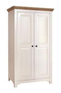 Painted Cream Oak Wardrobe Ladies 2 Door
