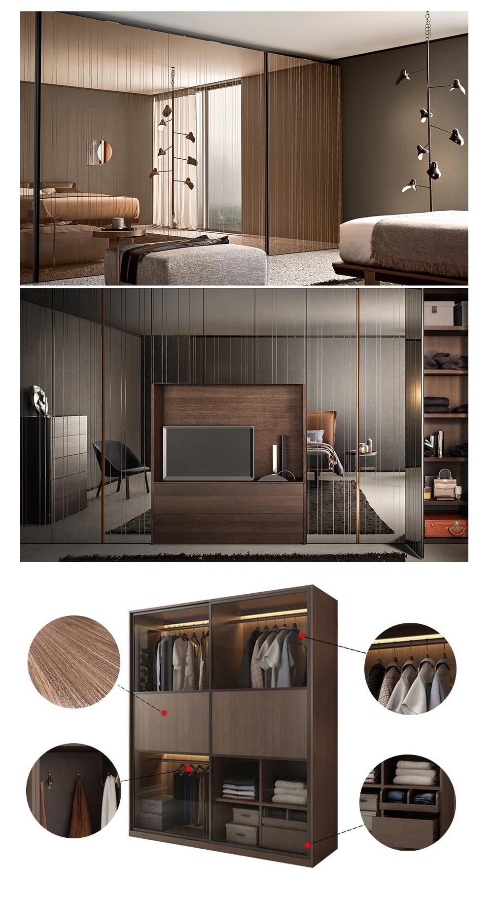 Modern MDF Wood Cupboard Wardrobe Furniture Bedroom Walk-in Closet