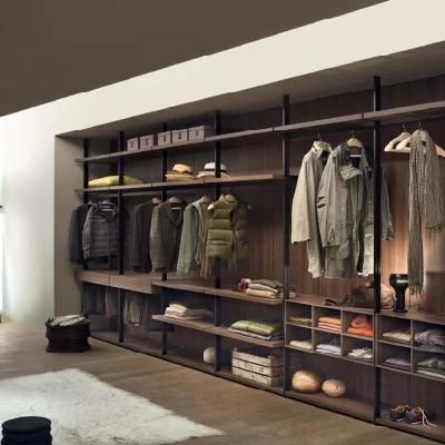 Wholesale Home Furniture Modern Free Standing Built-in Wooden Walkin Wardrobe