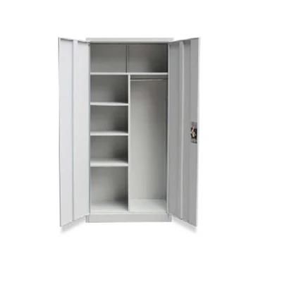 Office Furniture Newly Steel Clothes Cabinet Iron Cupboard with Mirror