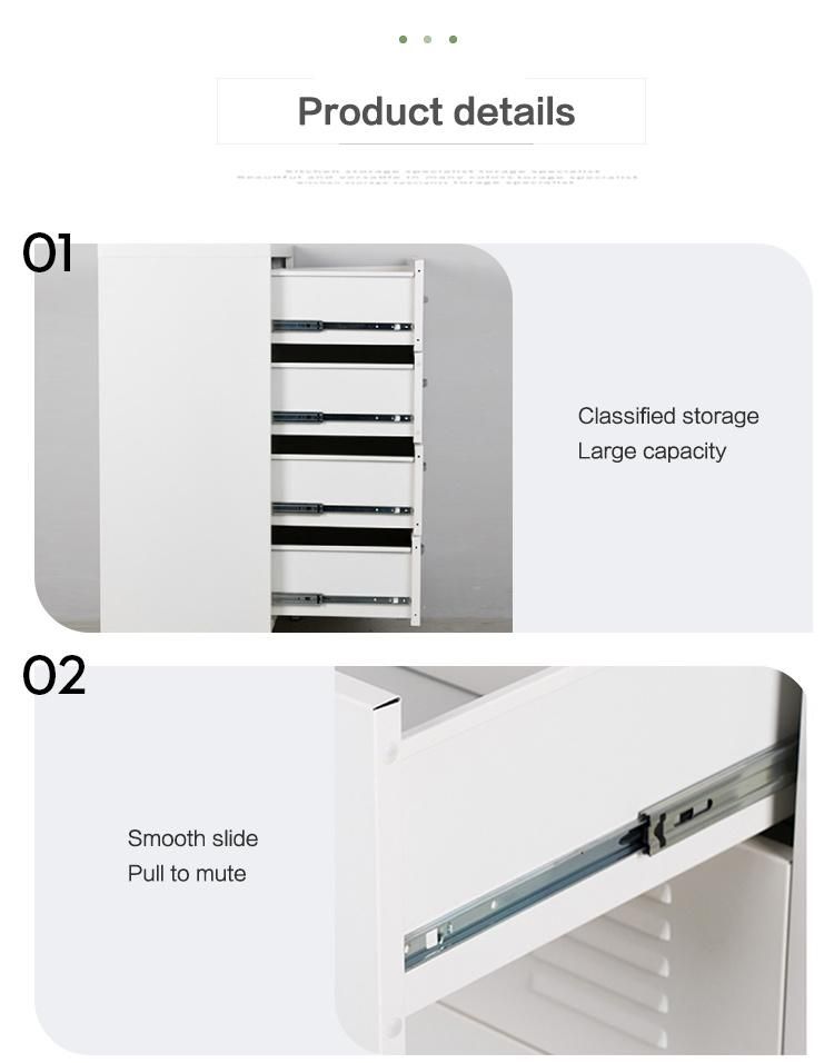 Functional Height Steel Wardrobe Metal Storage Cabinet with Removable Shelves