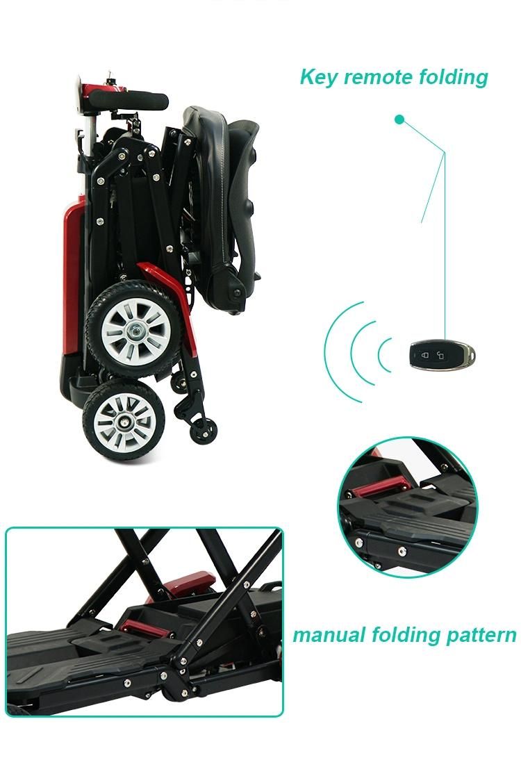 Factory Produces Four Wheel Lithium Battery Electric Scooters with CE and FDA