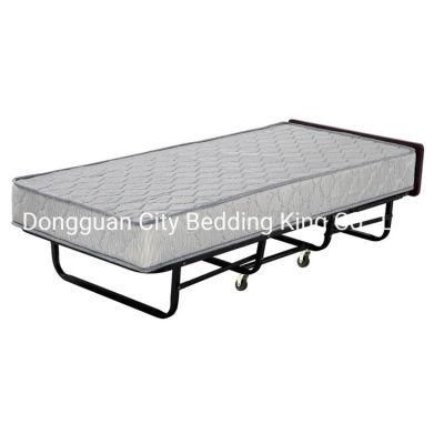 Easy to Move Iron Base Rollaway Bed for Guest Room