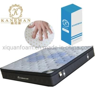 Hot Euro Top Latex Mattress Pocket Spring Mattress Roll Pack Mattress in Box Good