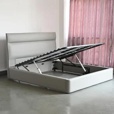2022 Modern Queen Size Electric Bed Frame Base with Storage Platform Fabric