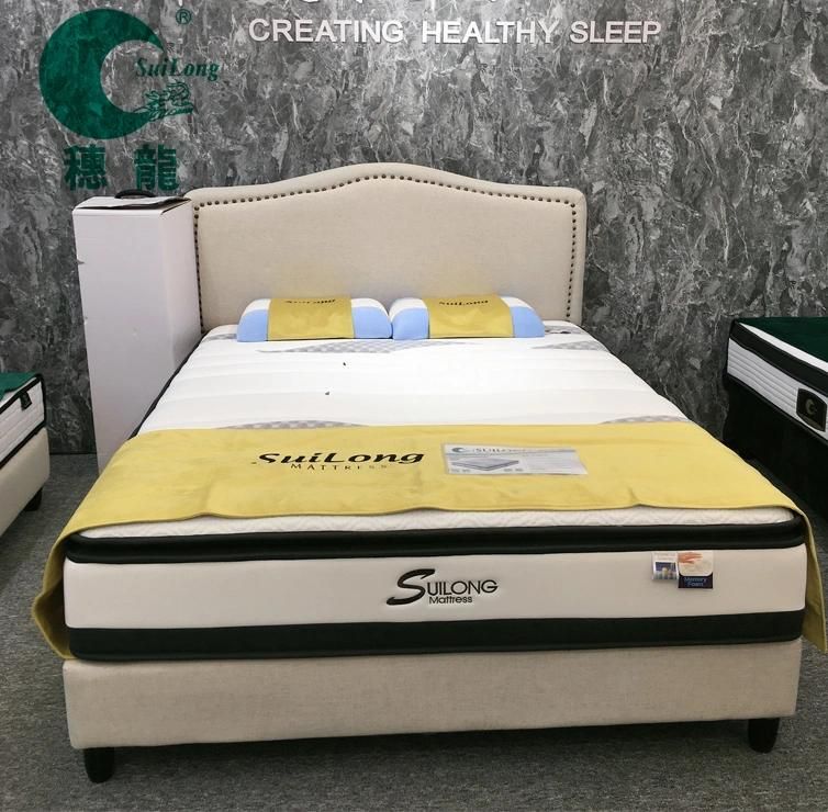 Pillow Top Memory Foam Softness Pocket Spring Foam Box Mattress