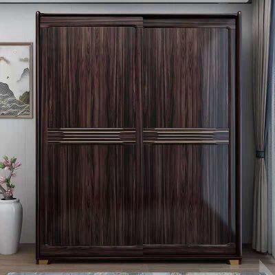 Retro Design Sliding Door Bedroom Wardrobe