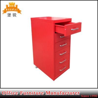 Jas-117 Office Colorful Helmer 6 Drawers Chest of Drawers Mobile File Cabinet