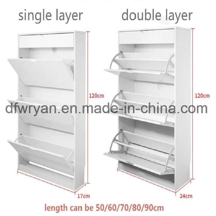 Modern Design Melamine Panel Wood Shoe Cabinet