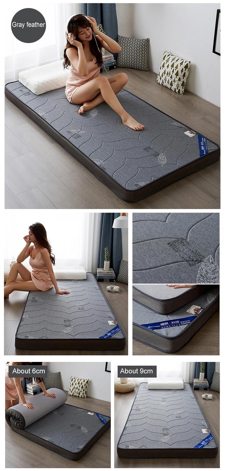 Dormitory Bed Mattress Roll Foldable Portable Soft Foam Single XL