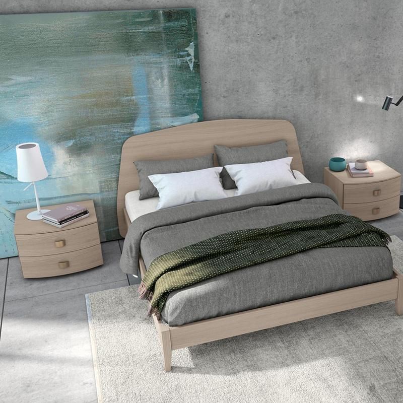 20maa002 Home Furnitue 5 Piece Bedroom Furniture Set with King Bed Night Stand Dresser Wardrobe