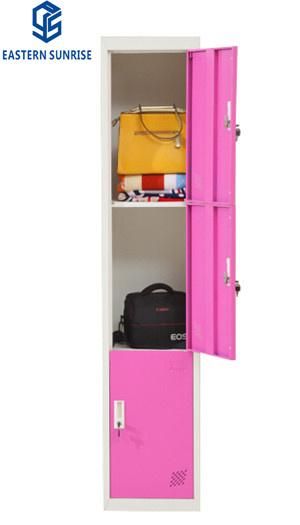 High Quality Colorful New Design Steel Cloth Locker Metal Closet Wardrobe Cabinet