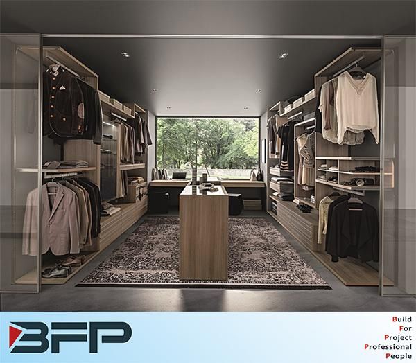 Wooden Bedroom Furniture Customized Walk in Closet Modern Wardrobes
