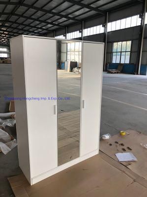 Morden Melamine MDF Wardrobe with Mirror