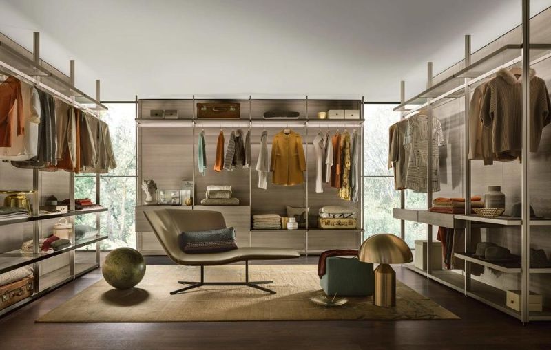 China Manufacturer Custom Space Organizer Luxury Italian Walkin Closet