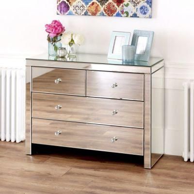 HS Glass High Quality 3 Drawer Chest Dresser Drawer