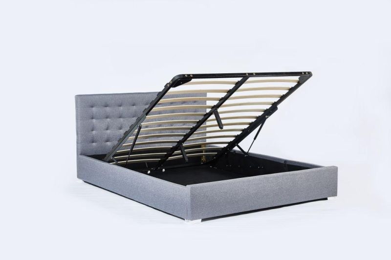 Factory Direct Home Furniture Fabric (Linen) Model Double Bed