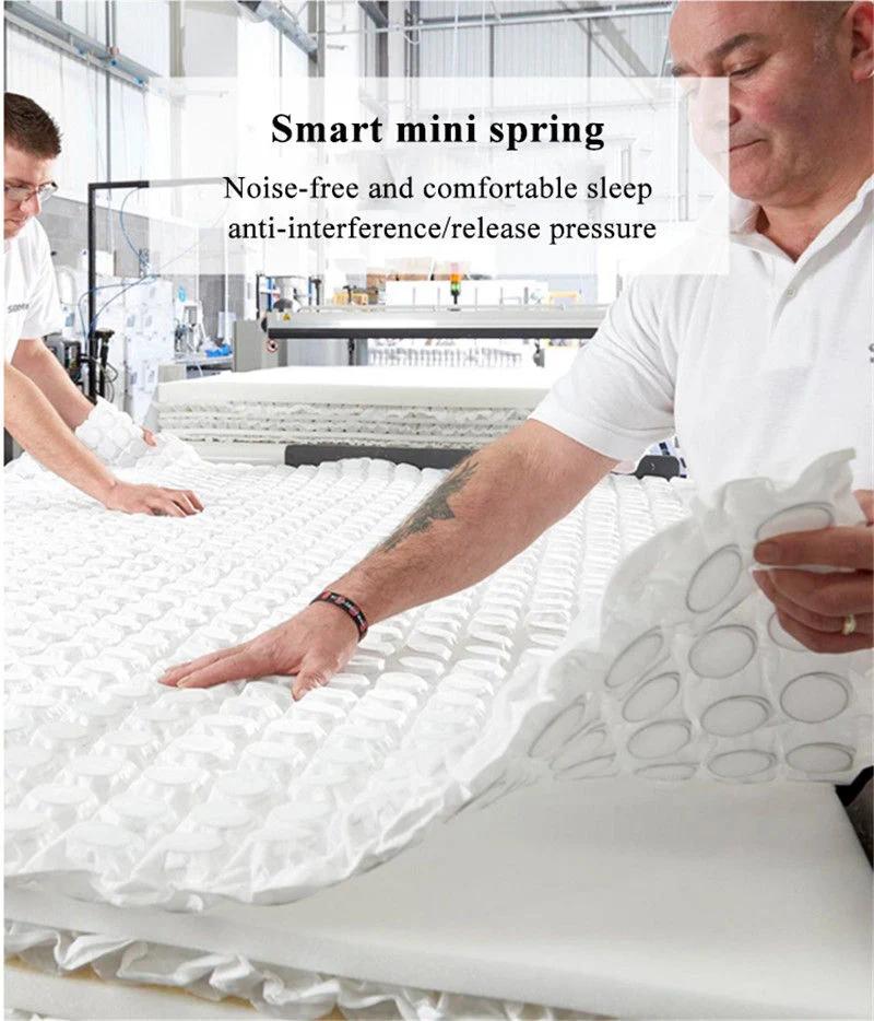 Hotel Spring Mattress Latex Vacuum Silk Fabric for Single Bed