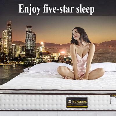 Luxury Bedroom 12 Inch Bed Mattress Fiber Detachable Washable Firm