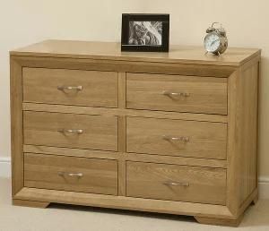 Solid Oak Chest with 6 Drawers
