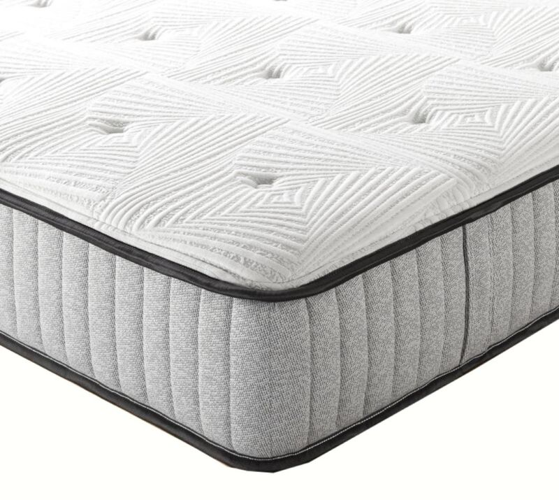 Comprerssed Bedroom Mattress 30cm High with Relaxing Pocket Spring and Massage Wave Foam Layer King Size Memory Foam Mattress