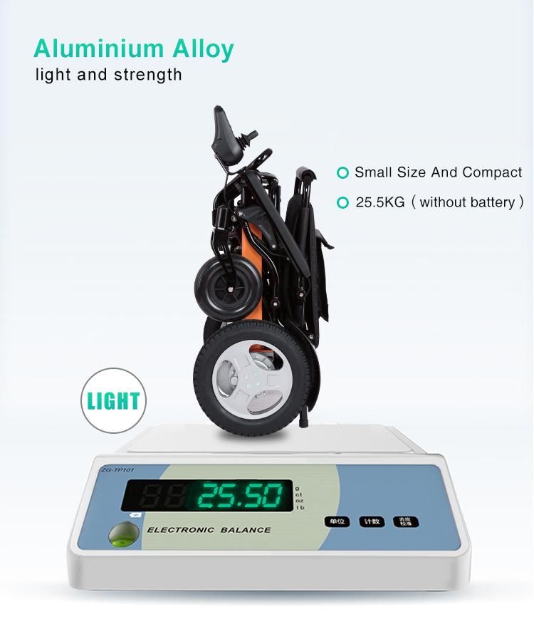 Ultra-Light Multi Function Travel Portable Automatic Folding Electric Wheelchair for Disabled