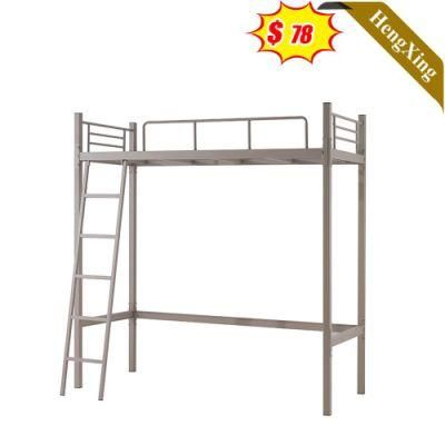 Simple Design Office Furniture White Color Metal Bunk Bed