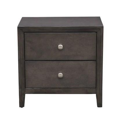 Nova Sleek Bedroom Furniture Bedside Cabinet with Two Spacious Storage Drawers