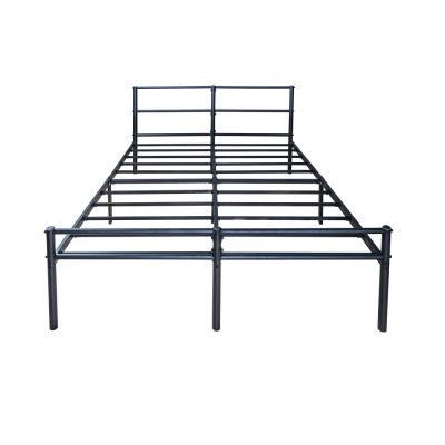 14&quot; Iron Queen Bed with Head Board 34.5&quot;, Mattress Foundation