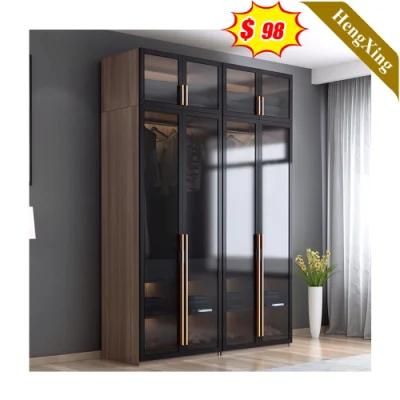 2022top Quality Pattern Printing 3 Doors Middle Mirror Door Steel Storage Wardrobe for Bedroom Furniture