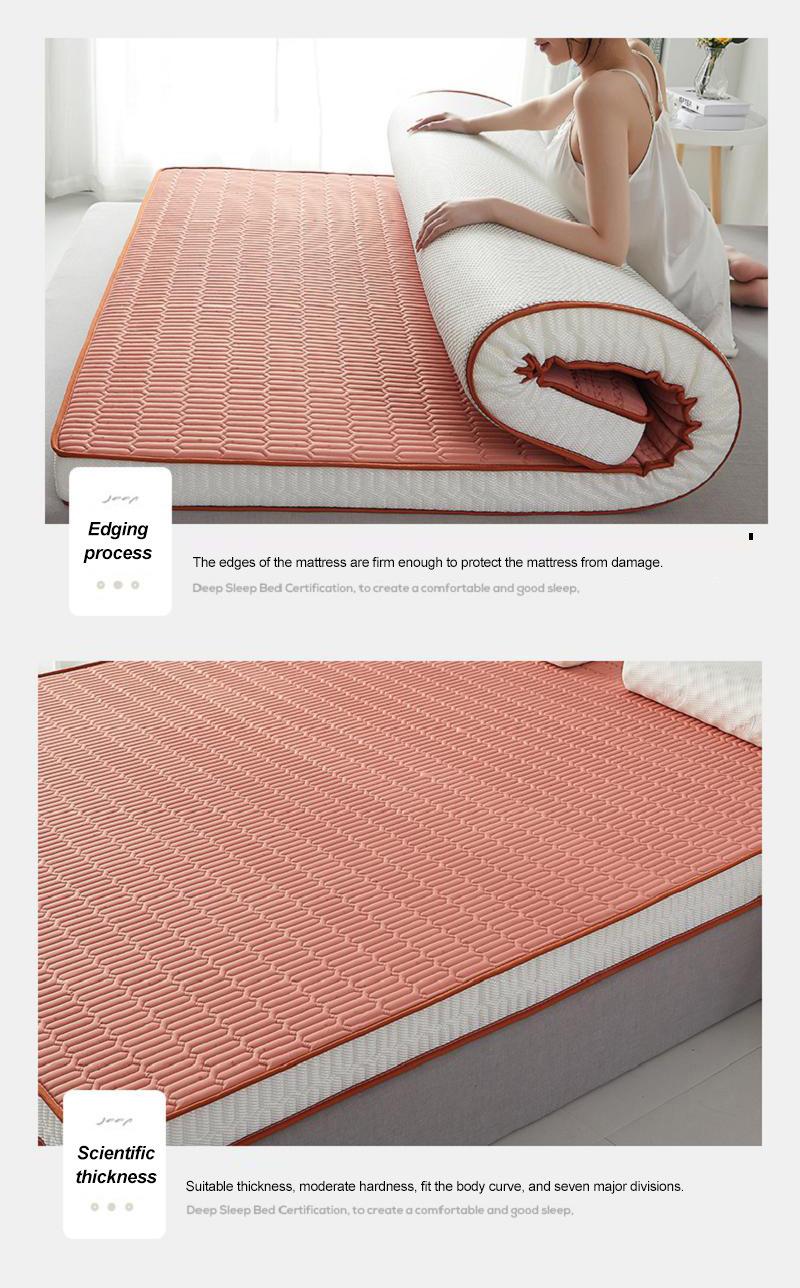 Apartment Bed Mattress Multi-Purpose Thick Warm Thailand Latex 39X75 Inch