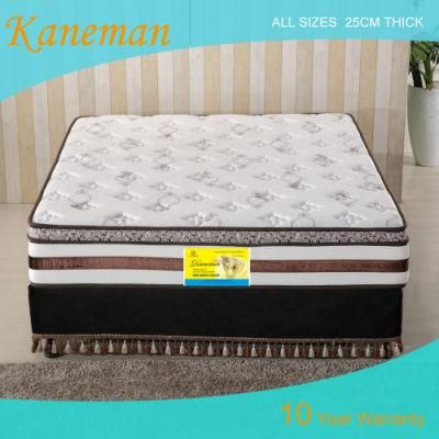 Bedroom Furniture General Use Pocket Coil Spring Mattress with Roll Packing
