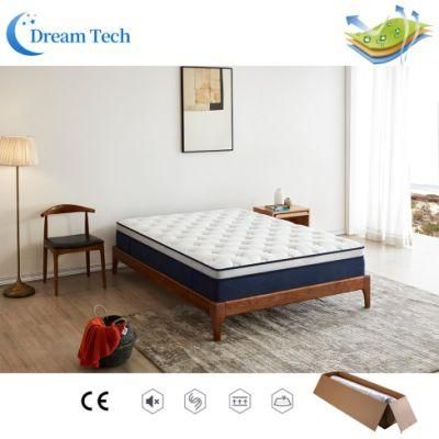 Hot Selling Pocket Spring Quilted Knitting Fabric Gel Foam Mattress (YY017)